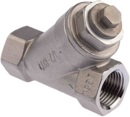 Vanne filetée 1/4 -4 pouces 304 CF8M npt avec crépine, crépine en acier inoxydable