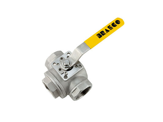 Acier inoxydable ASTM A312 TP316L 2&quot; 150# connexion du robinet à tournant sphérique de la bride DBB rf RTJ BW