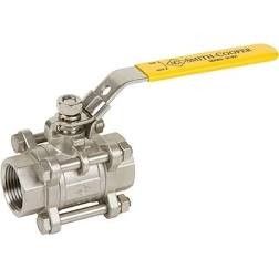 Robinet à tournant sphérique au calibre fileté interne de 3 morceaux 1&quot; Ss316l Pn16