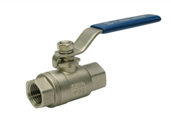 DIN API 6d 3 pouces 6 pouces DN50 PN40 32mm 400 Wog deux pièces 2pc Ss 316 robinet à tournant sphérique