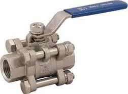 robinet à tournant sphérique droit de fil femelle de 304 316L PCs de l'acier inoxydable solides solubles 1/2in DN15 BSPT TNP 2